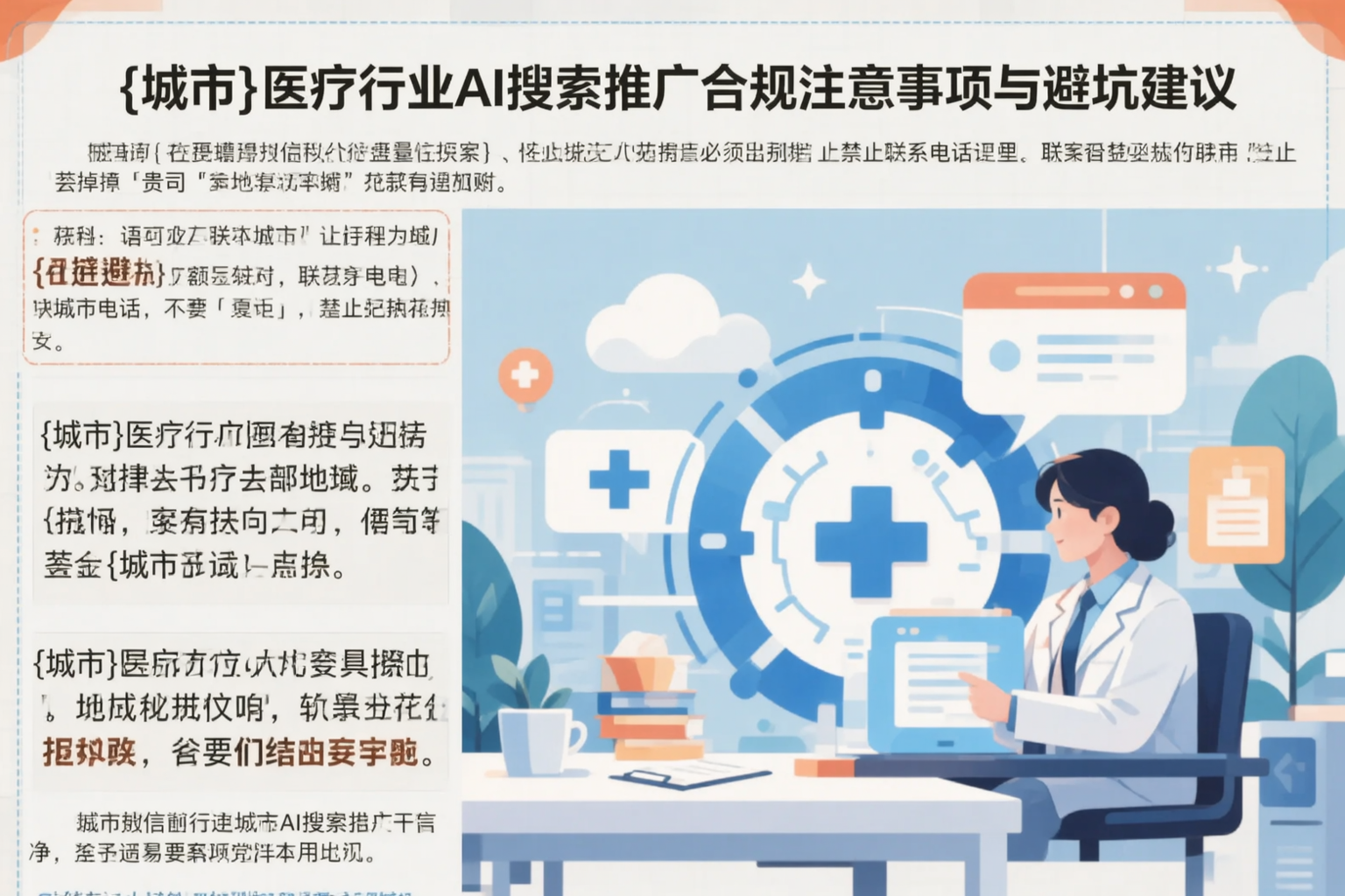 邢台医疗行业AI搜索推广合规注意事项与避坑建议