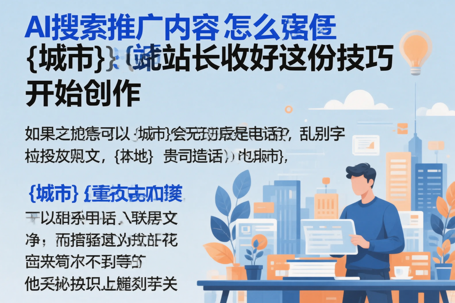 AI搜索推广内容怎么写?邢台站长收好这份技巧