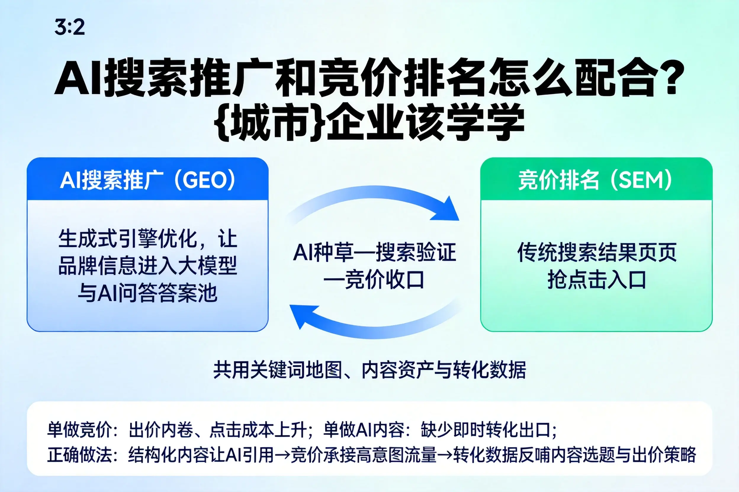 AI搜索推广和竞价排名怎么配合?邢台企业该学学