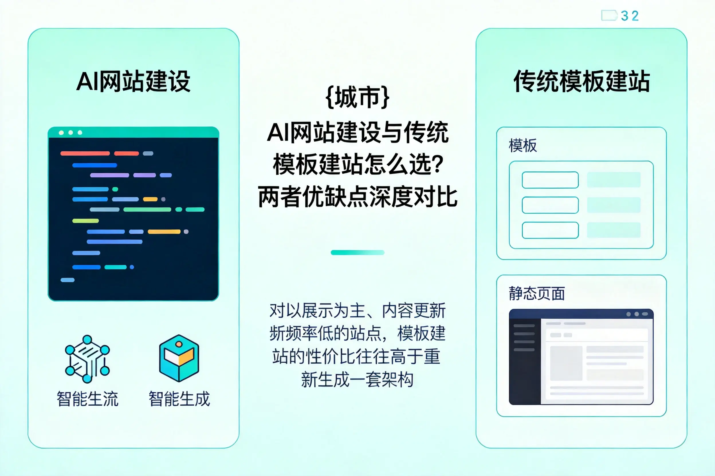 邢台AI网站建设与传统模板建站怎么选？两者优缺点深度对比