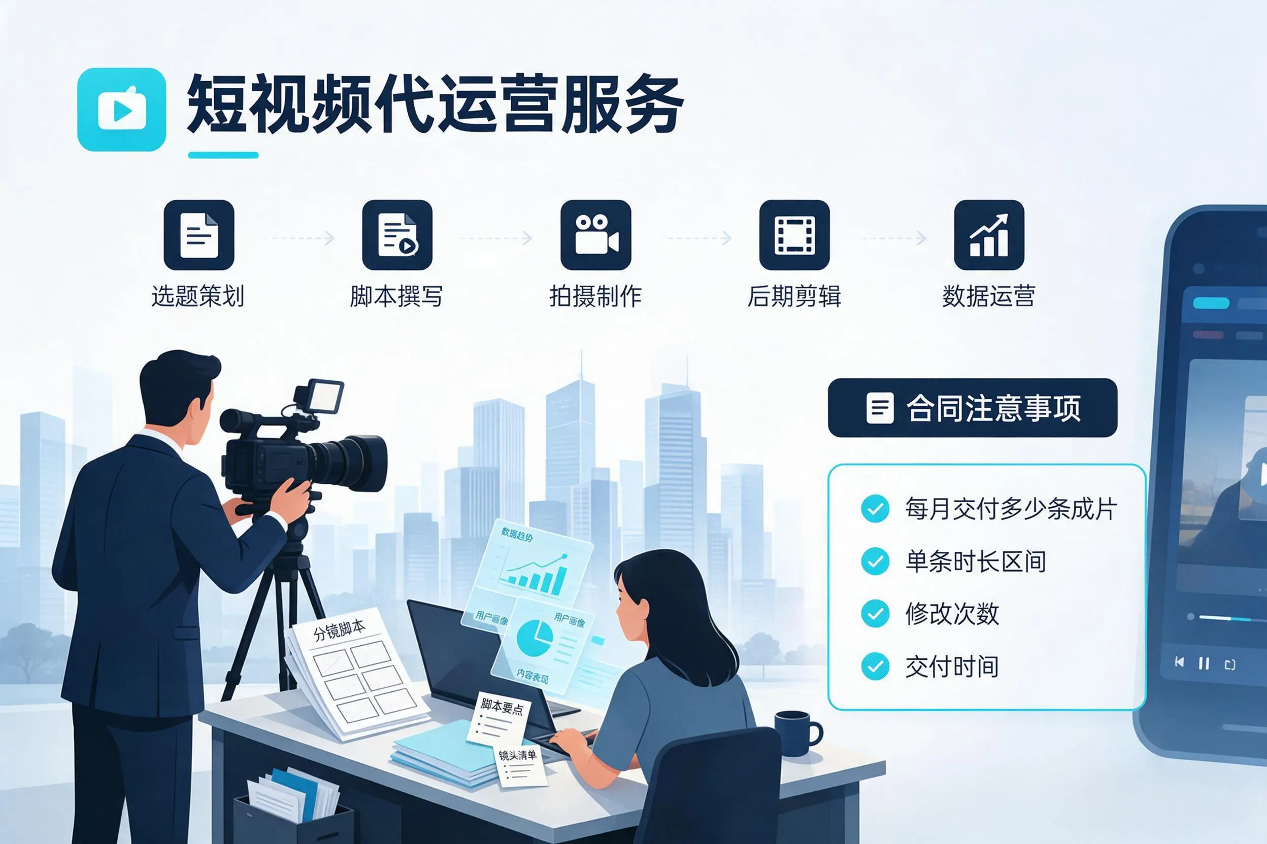 短视频代运营包含哪些服务?邢台企业常见问题科普
