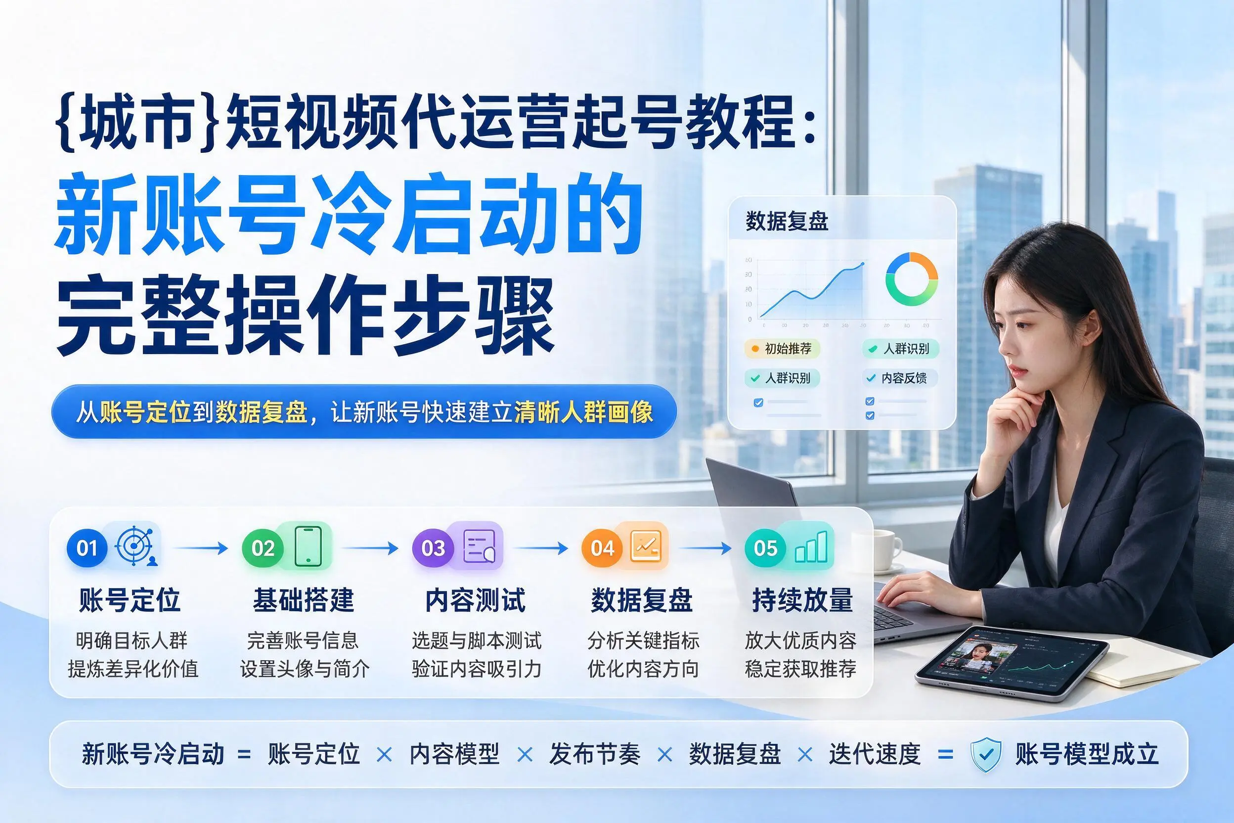 邢台短视频代运营起号教程:新账号冷启动的完整操作步骤