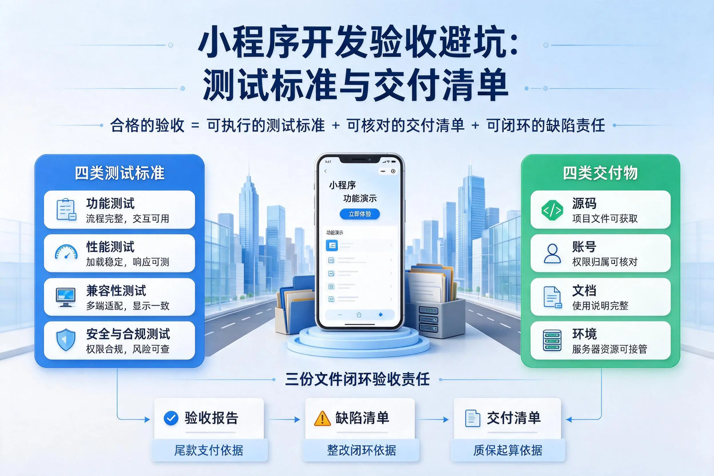 邢台小程序开发验收避坑:测试标准与交付清单