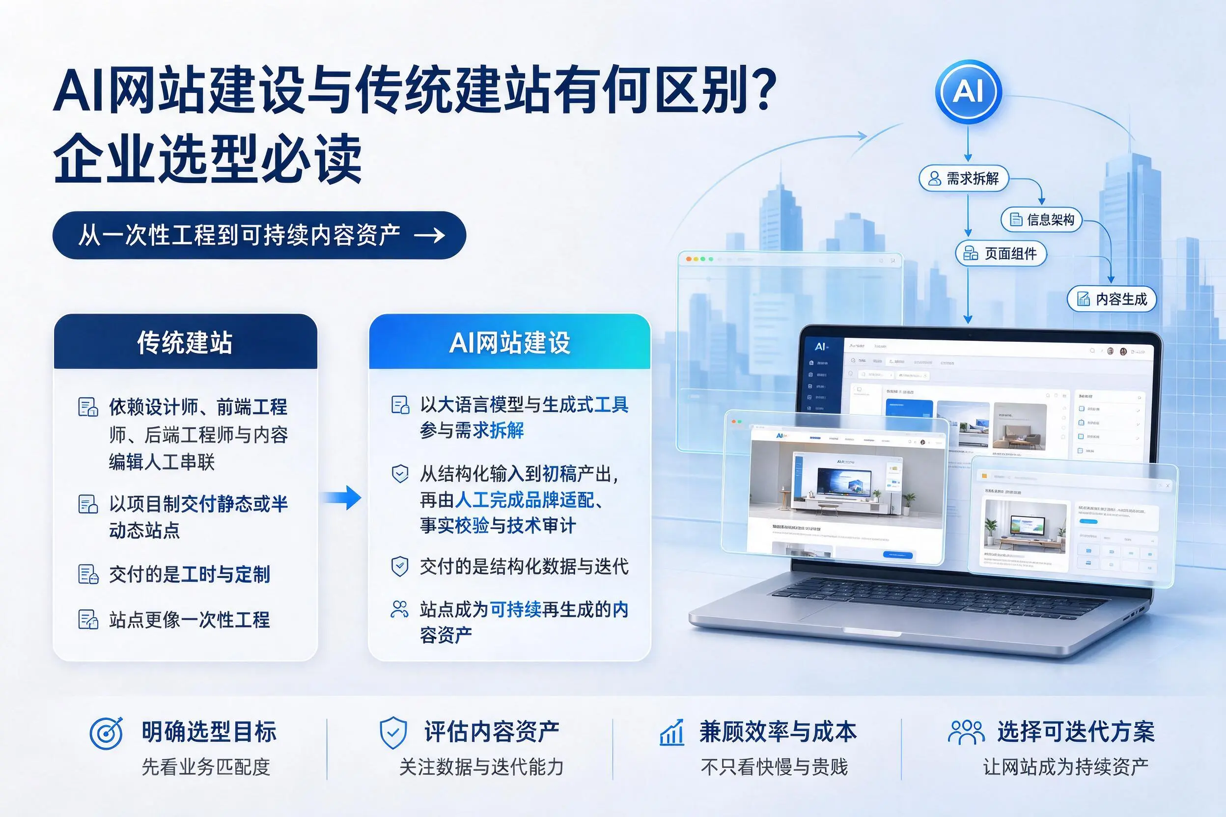 AI网站建设与传统建站有何区别？邢台企业选型必读