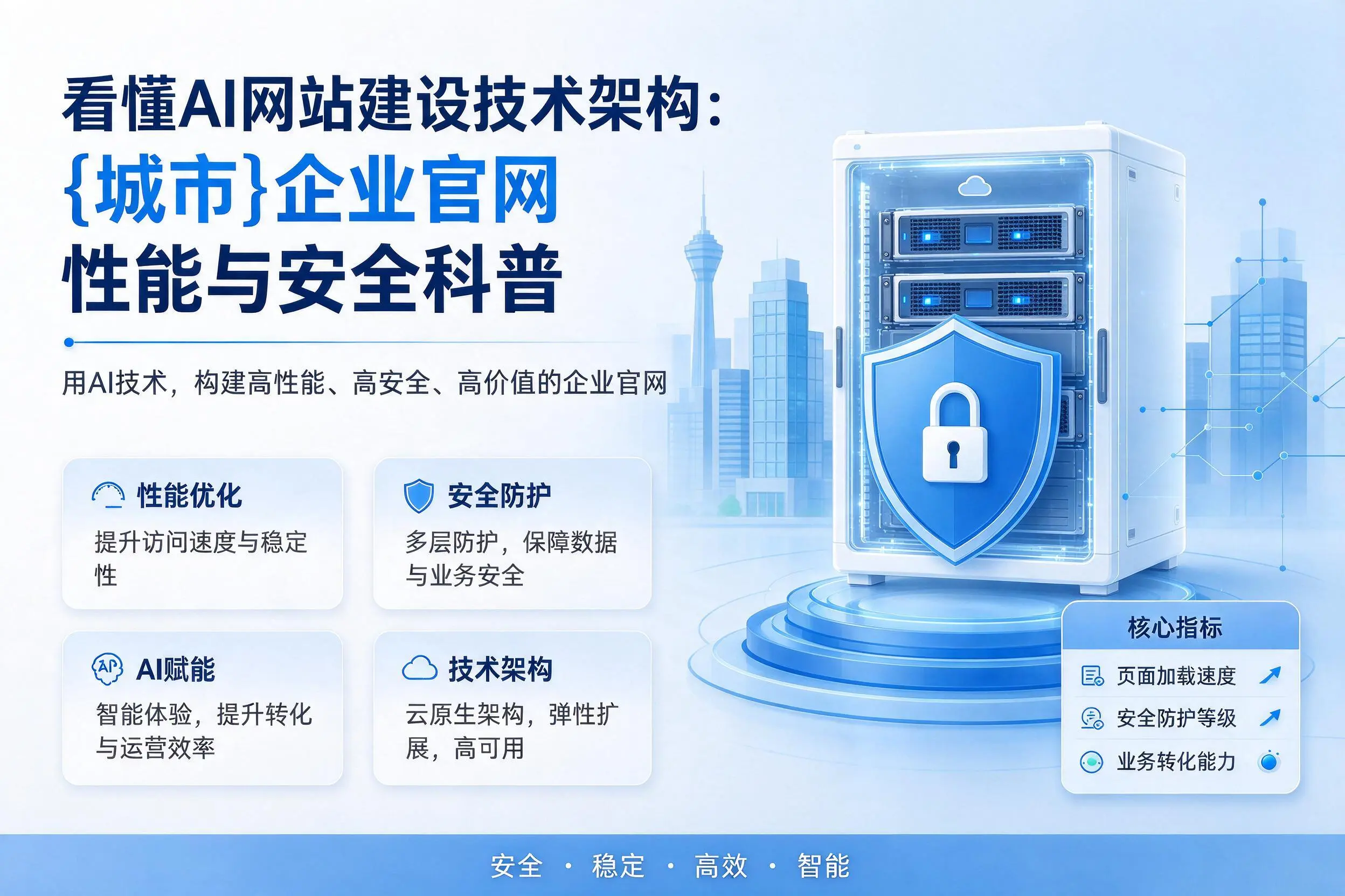 看懂AI网站建设技术架构：邢台企业官网性能与安全科普