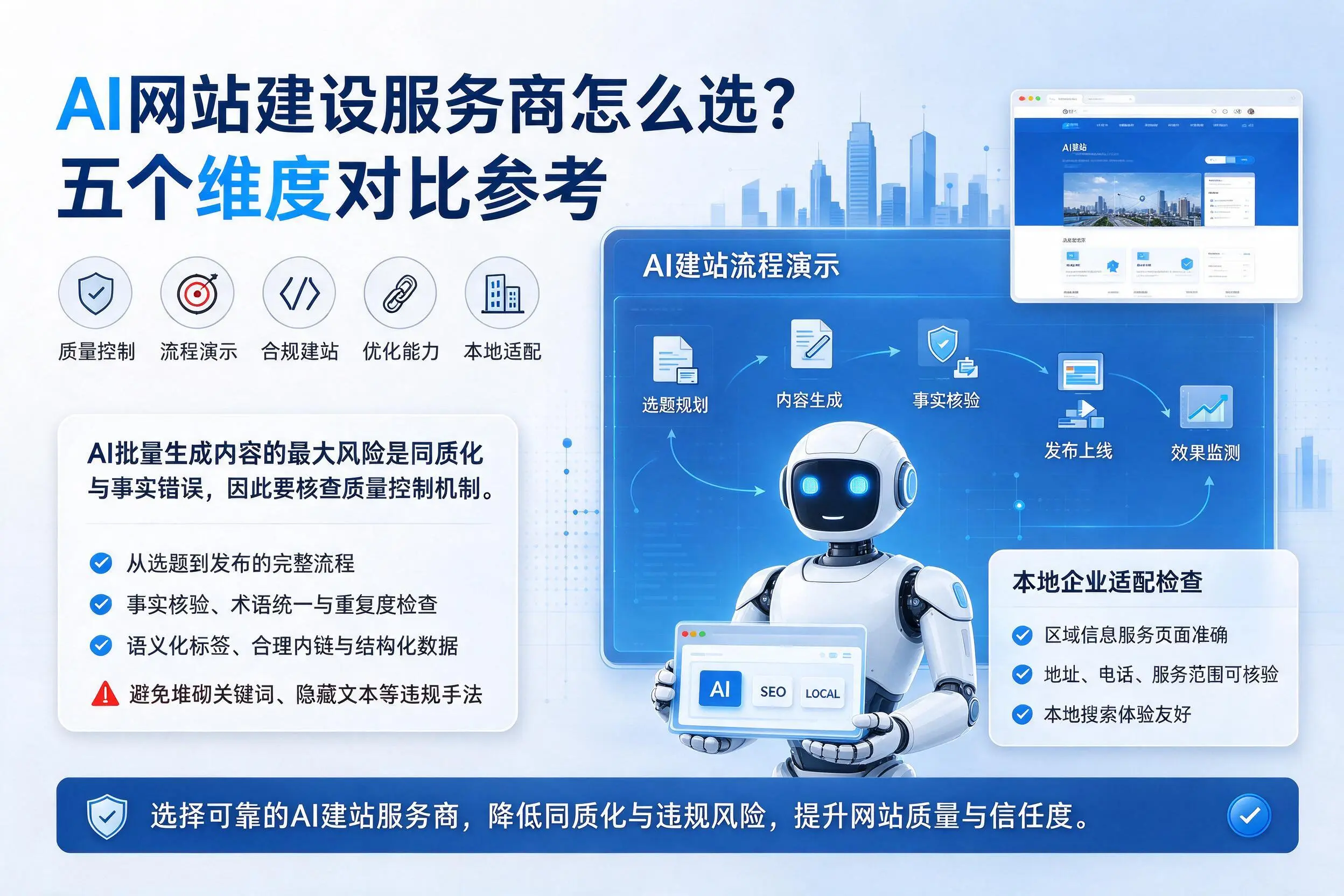 邢台AI网站建设服务商怎么选?五个维度对比参考