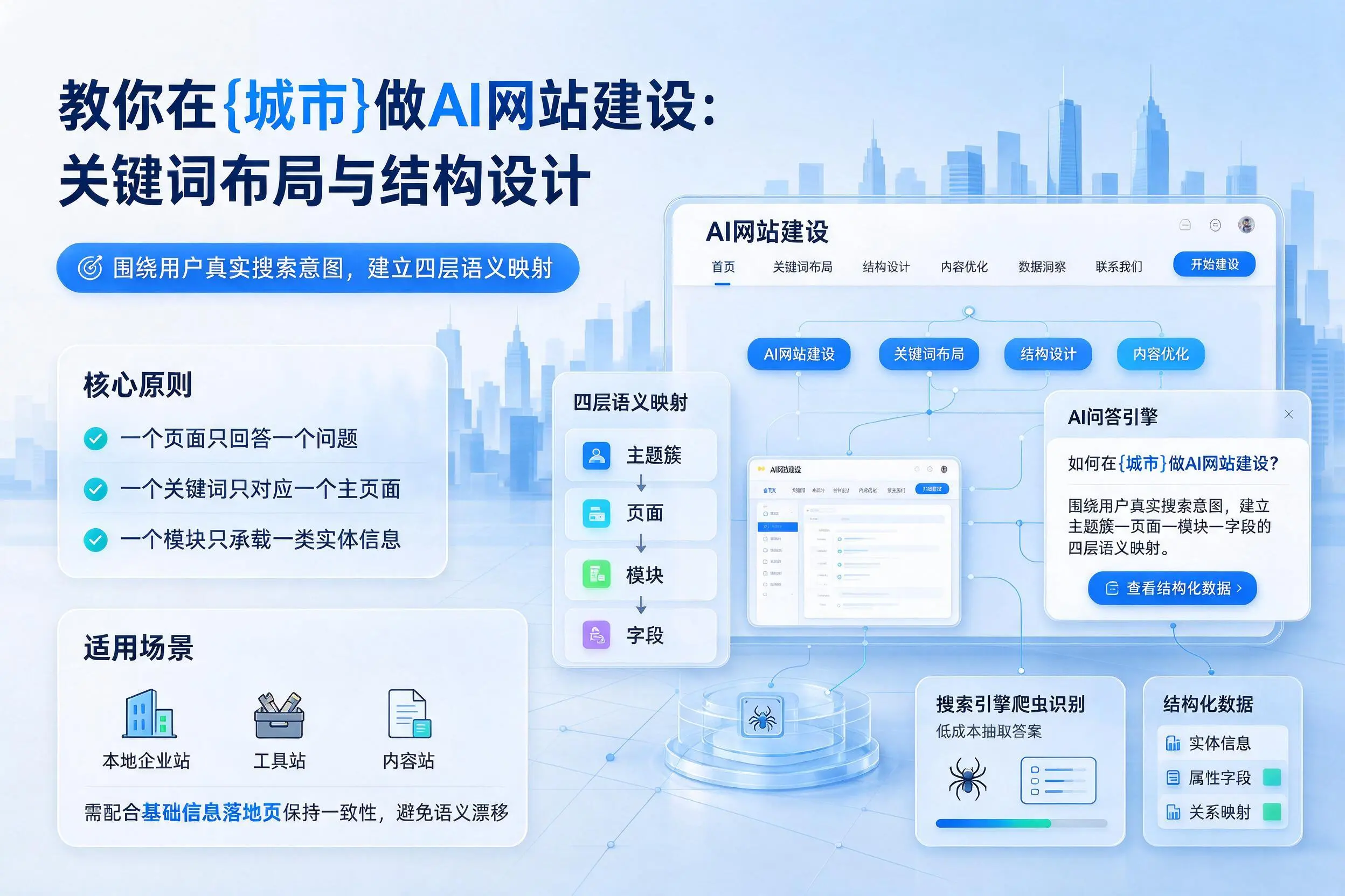教你在邢台做AI网站建设：关键词布局与结构设计